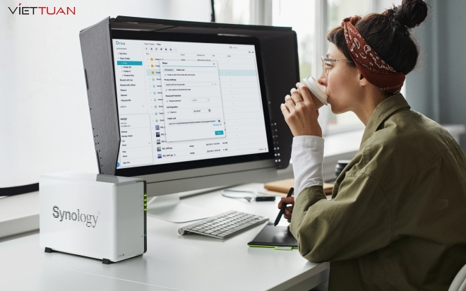 DS223j là một giải pháp lưu trữ đáp ứng nhu cầu của người dùng gia đình và môi trường văn phòng nhỏ (SOHO)