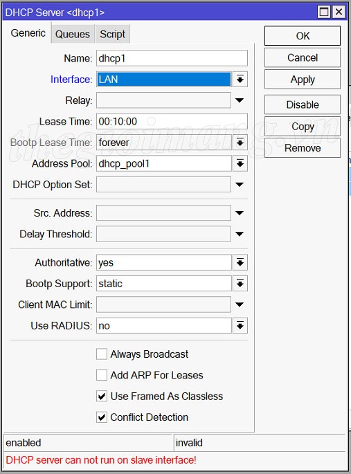 Cấu hình Bridge Interface trên Router Mikrotik 3